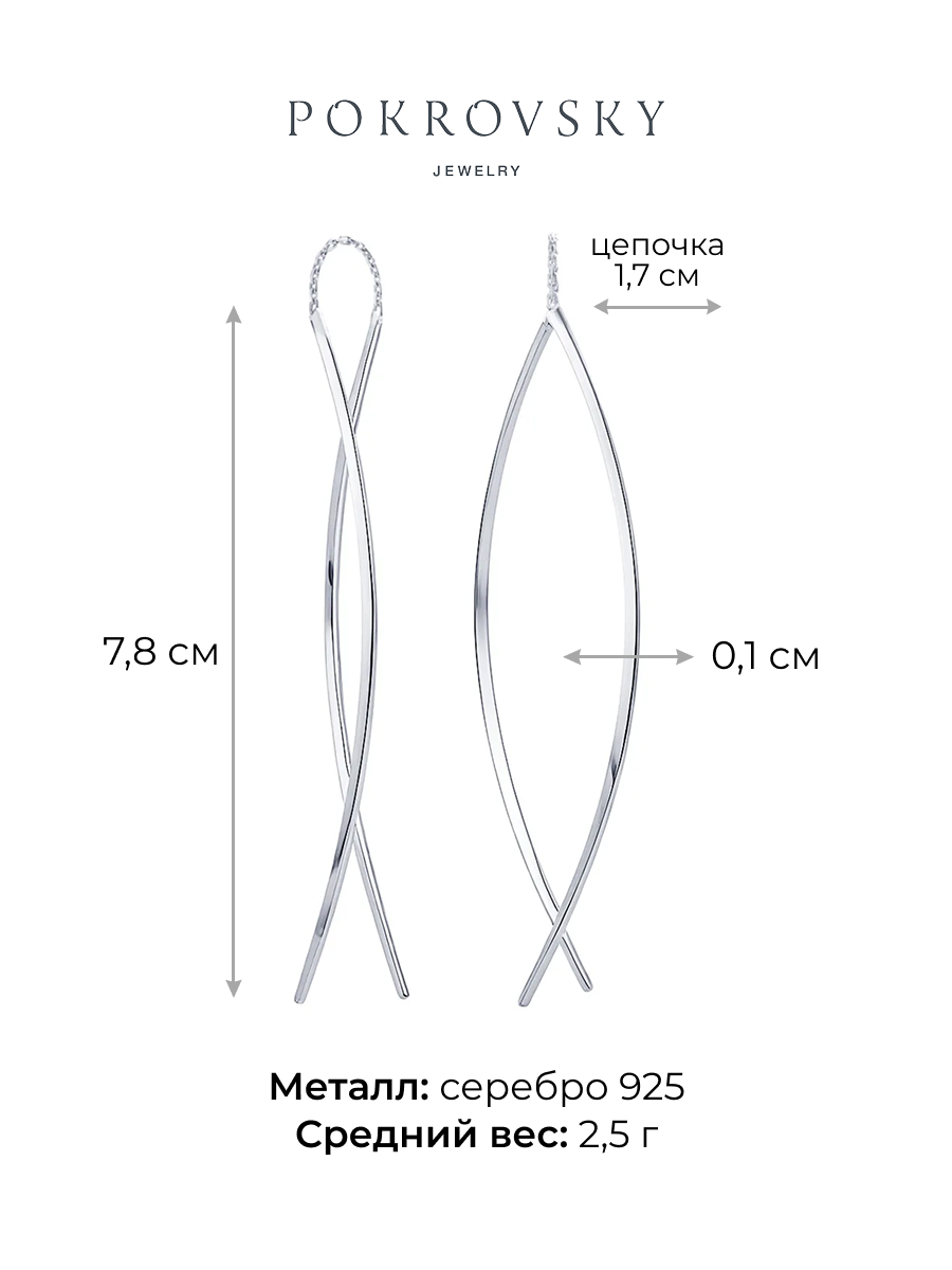 Серьги 0212243-00245